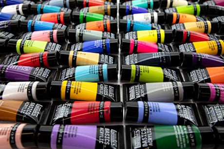 Liquitex BASICS Acrylic Paint Set, 72 x 22ml (0.74-oz) Tube Paint Set Liquitex