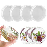 RESINWORLD Deep Coaster Molds, Round Coaster Resin Molds, Small Coaster Silicone Molds for Resin Casting, for Flower Bouquet Preservation ResinWorld