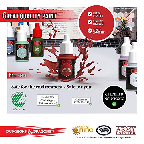 The Army Painter D&D: Undead Paint Set - Nolzur's Marvelous Pigments Miniature Painting Kit with Acererak Miniature - WoodArtSupply