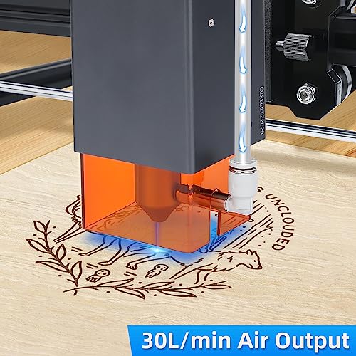 Air Assist for Laser Cutter and Engraver, Air Assist Pump Kit with Adjustable 30L/Min, Suitable for D1 Pro and D1 - Removes Smoke and Dust, Protects ANNOY TOOLS