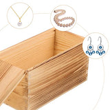 COHEALI Box Box Pull Out Wooden Box Wood Box Wood Packing Box Large Container Makeup Organizer Drawers Unfinished Treasure Chest Large Jewelry COHEALI