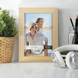 Renditions Gallery 5x7 inch Picture Frame Nature Wood Grain Frame, High-end Modern Style, Made of Solid Wood and High Definition Glass for Wall and Renditions Gallery