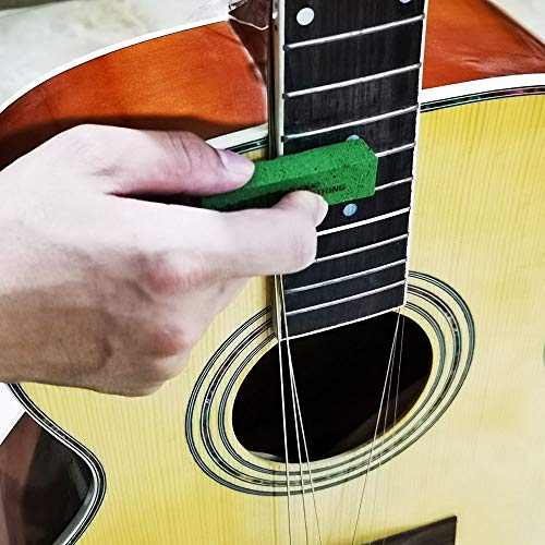 Baroque Guitar Fret Grit Erasers Easy & Fast Polishing Abrasive Rubber Blocks Cleaner Tools kit for Guitar Fret & Strings, Set of 5 Size in 180 400 Baroque