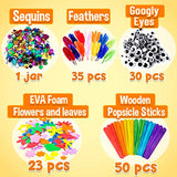 Goodyking Arts and Crafts Supplies for Kids - All in One Kids Crafts Toddler Activities Kids School Supplies Age 4 5 6 7 8 Years Old Craft Art Supply Goody King