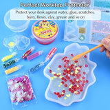 FEPITO 3PCS A3 Large Silicone Sheet for Crafts Jewelry Casting Molds Multipurpose Silicone Mat, Reusable, Waterproof, Heat Resistant, Food Grade FEPITO