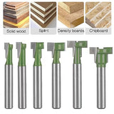 TOTOWOOD Keyhole Router Bits Set, 1/4" Shank Router Bit Set ，6 pcs Router Bit Set 1/4 & 5/16 & 3/8 & 9/16 & 1/2 & 5/8 Inch Blade Diameter Totowood