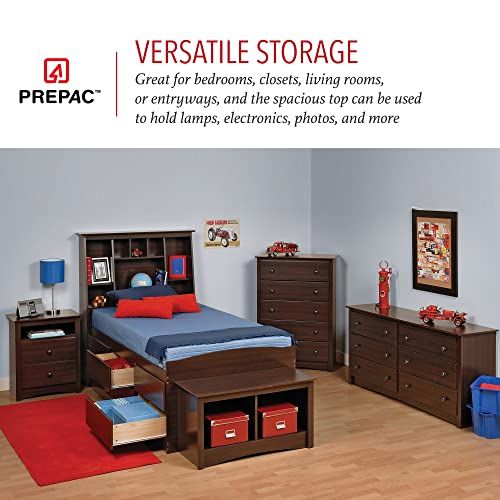 Prepac Fremont Bedroom Furniture: Espresso Double Dresser for Bedroom, 6-Drawer Wide Chest of Drawers, Traditional Bedroom Dresser, EDC-6330-V, 59"W Prepac