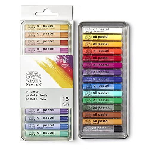 Winsor & Newton Professional Oil Pastels, Set of 15 - WoodArtSupply