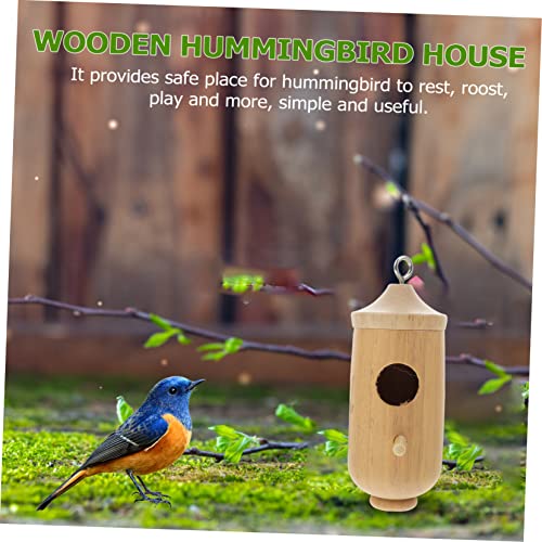 Kisangel Hummingbird House Decorative Bird Houses Honeycomb Hut Unfinished Birdhouses Wood Bird House Outdoor Bird Aviary Bird Breeder Outdoor Bird Kisangel