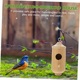 Kisangel Hummingbird House Decorative Bird Houses Honeycomb Hut Unfinished Birdhouses Wood Bird House Outdoor Bird Aviary Bird Breeder Outdoor Bird Kisangel