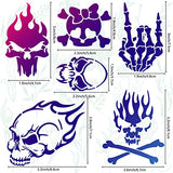 GORGECRAFT 6.3 Inch Skull Metal Stencil Stainless Steel Painting Template Journal Tool for Painting Wood Burning Pyrography and Engraving Home DIY GORGECRAFT