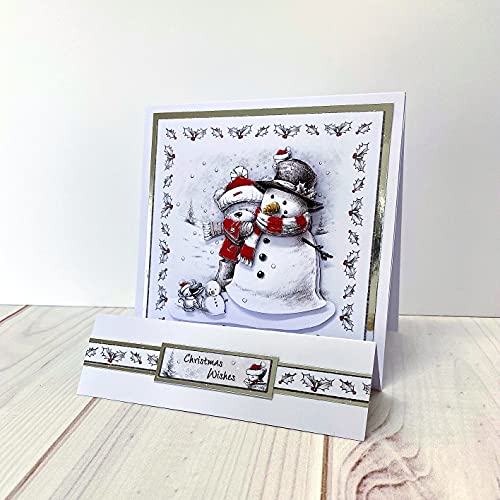 Katy Sue Christmas 3D Die-Cut Decoupage Selection Pack - Contains 24 Die-Cut Sheets in Letter Size (8.5" x 11") - 8 Designs; 3 Copies of Each Design - WoodArtSupply