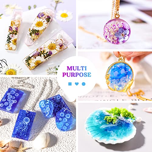 LET'S RESIN UV Resin Kit with Light,153Pcs Resin Jewelry Making Kit with Highly Clear UV Resin, Upgraded UV Lamp, Resin Accessories, Epoxy Resin LET'S RESIN