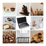 DEEFIINE Carbide Wood Lathe Turning Tools, Quick Replacement Turning Tools Kit, Full Size Rougher And Finisher Swan Neck Hollowing Tools For DEEFIINE