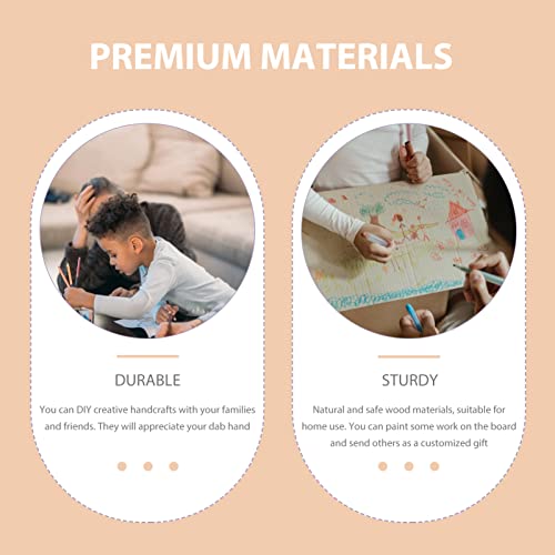 Operitacx 100pcs Square Wood Chips Square Wooden Chip Kids DIY Wood Slices Unfinished Wood Tag Wood Squares Wood Blanks for Crafts Blank Labels Solid Operitacx