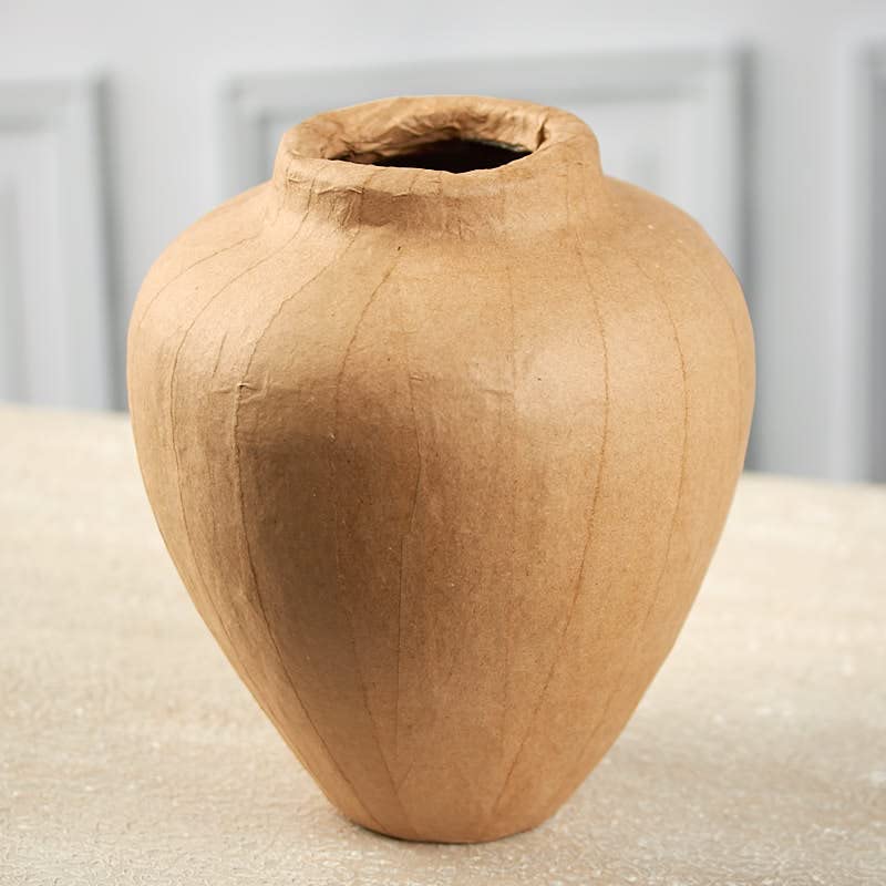 Unfinished Paper Mache Vases | Set of 2 Urn Vases | DIY Papier Mâché Vases Ready to Finish and Decorate Factory Direct Craft
