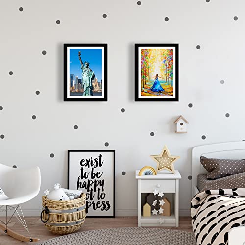 Betionol Picture Frames, 6 Packs Diamond Painting Frames Fit 12x16in/30x40cm Diamond Art Kits/Photos/Prints, Black Natural Solid Wood Picture Frame Betionol