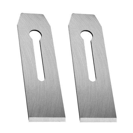 TorSor 2 Pack Bench Hand Plane 2-Inch Blade Replacement Woodwork Planer Cutter 51MM Wide Iron Blades Steel Carpentry Edge Trimming Saw for No.4 No.5 TorSor