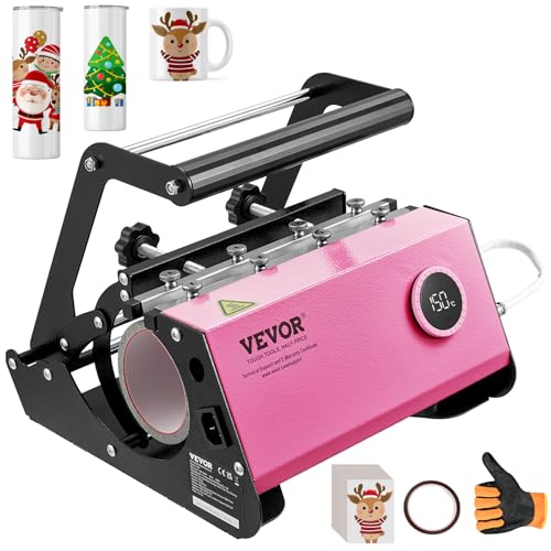 VEVOR Tumbler Heat Press Machine for 20oz-30oz Sublimation Blanks Tumblers Press, 11-16oz Mug Press with Knob Control Temp&Timer Setting, Sublimation VEVOR