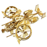 3D Wooden Puzzles Laser Engraving DIY Safe Assembly Constructor Kit Toy for Teens and Adults (Fighter) Wewinn