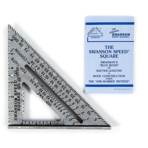 SWANSON Tool Co S0101 7 Inch Speed Square, Blue - WoodArtSupply