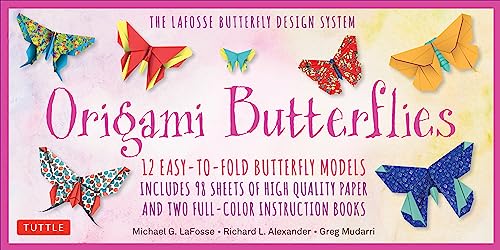 Origami Butterflies Kit: The LaFosse Butterfly Design System - Kit Includes 2 Origami Books, 12 Projects, 98 Origami Papers: Great for Both Kids and Tuttle Publishing