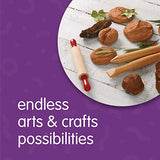 Colorations Natural Wood Rolling Pins, Set of 6, for Kids, Arts & Crafts, 7 Inches x 1 Inch (d), Class Pack, Party Pack, Dough, Clay, Sculpting, 6RP Colorations