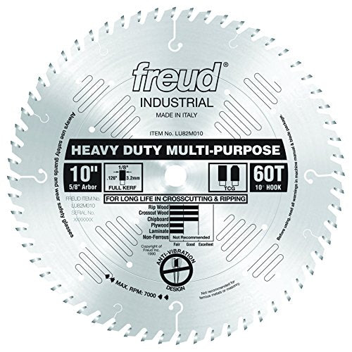 Freud LU82M010 10" Heavy Duty Multi-Purpose Blade - WoodArtSupply