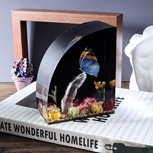 LET'S RESIN Bookends Resin Molds, 1 Pair Geode Book Organize Resin Molds Silicone Large, Crystal Epoxy Resin Molds for Books, Desktop Organizer, LET'S RESIN