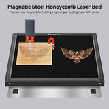 Dofiki Honeycomb Laser Bed 500mm x 500mm Steel Honeycomb Working Table for Most Laser Engraver, Magnetic Honeycomb Cutting Tray with Metal Base, Dofiki