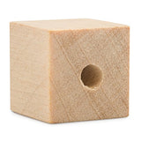 Wooden Square Beads 1 Inch with 1/8 Inch Hole, 25 Unfinished Square Wood Spacer Beads for Jewelry Necklace Creations, Crafts and DIY Projects by Woodpeckers