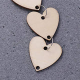 LIOOBO 50pcs Birthday Calendar Reminders Heart Easter Crafts for Adults decoraciones para salas de casa Birthday Chalkboard Unfinished Wood Cutout LIOOBO