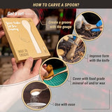 BeaverCraft BB3 Spoon Carving Kit Wood Carving Spoon Blank Wood for Whittling Unfinished Wood Blocks Carving Blanks Hobby Wood Carving Blocks Wooden BeaverCraft