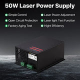 Cloudray 50W Laser Power Supply 110V for 50W Laser Tube Laser Engraver Cutter M50(MYJG 50 Upgrade) Cloudray