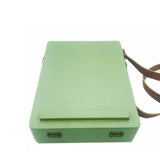 Art Easel Messenger Wood Box: Portable Travel Wooden Storage Box, Tabletop Painting Easel Art Case Bag for Painting, Drawing & Art Supplies, IULAVP