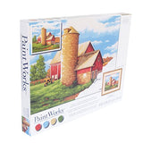 Dimensions On The Farm Paint by Number Kit for Adults and Kids, 14" x 11", Multicolor Dimensions