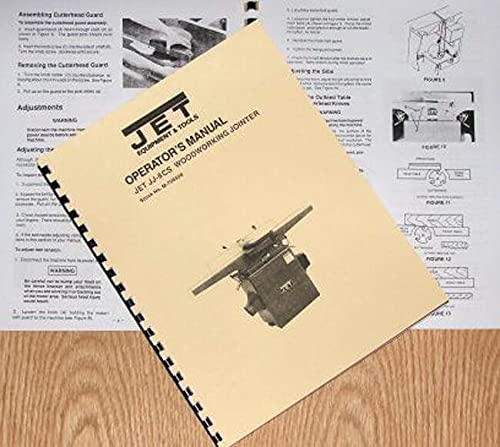 Asian JET JJ-8CS Geetech CT-200 8" Wood Jointer Operator's & Parts Manual WoodArtSupply