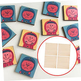 4pcs DIY Painting Slices Graffiti Wood Slices Unfinished Wood Slices Solid Wood Plate Wooden SEWOART