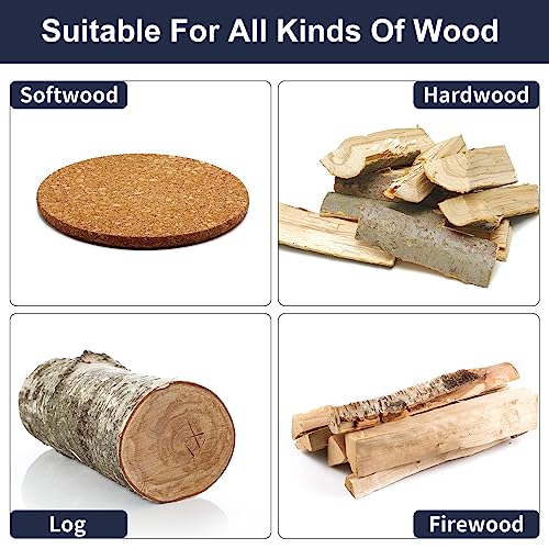 JonPhoe Sphere Rotary Burr with 5/8-11 Threads for 4 1/2" and 5" Angle Grinder, Carbon Steel Ball Gouge Angle Grinder Attachments for Woodworking JonPhoe