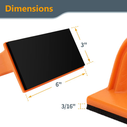 POWERTEC 71032 Safety Push Block Set for Woodworking, Table Saws, Jointers and Router Tables, Orange Color, 2-Pack - WoodArtSupply