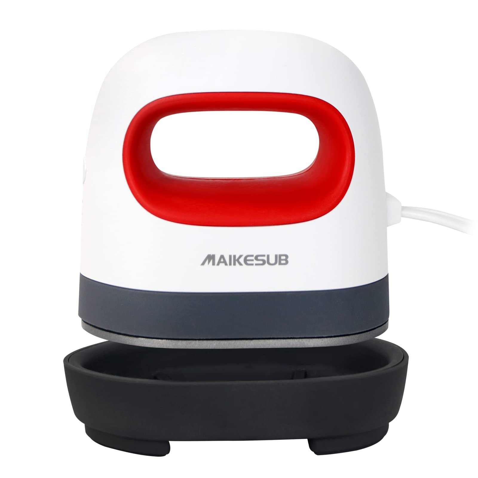 MAIKESUB Mini Heat Press Machine Easy to Use for T Shirts Shoes Hats Small HTV Iron on Vinyl Projects Portable Heating Transfer Iron Red - WoodArtSupply