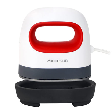MAIKESUB Mini Heat Press Machine Easy to Use for T Shirts Shoes Hats Small HTV Iron on Vinyl Projects Portable Heating Transfer Iron Red MAIKESUB