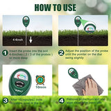 2 Pack Soil Moisture Meter, Plant Water Monitor, Lawn Moisture Meter，Soil Hygrometer Sensor for Gardening, Farming, Indoor and Outdoor Plants WNJ