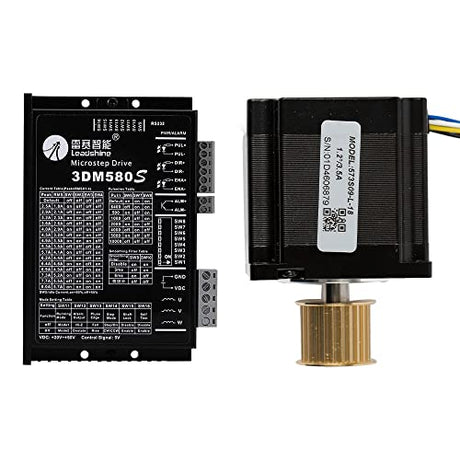 Cloudray Leadshine 3 Phase Stepper Motor 573S09-L-18 Stepper Driver 3DM580 for CO2 Laser Engraving Cutting Machine Cloudray