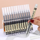 Sikao 24 Pack Black Rolling Ball Pens, Liquid Ink Rollerball Pens 0.5mm Fine Point Needle Tip for Super Smooth Writing Quick-Drying Ink No Smear Sikao