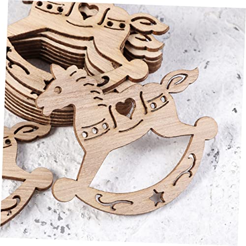 DECHOUS 40 Pcs Natural Wood Slices Scrapbook Kits for Adults Adult Craft  Unfinished Hanging Craft Xmas Unfinished Wood Slice Wooden Hanging  Christmas