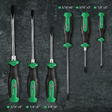 SK 6-Piece Slotted Screwdriver Set, Magnetic Screwdriver Set, S2 Steel, SureGrip Handle SK