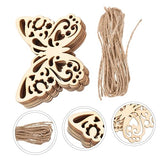 MAGICLULU 50 Sets Chrysanthemum on Blank Wood Chip Craft for Kids Unfinished Wooden Embellishments Unfinished Wooden Cutouts Unfinished Wood Crafts MAGICLULU
