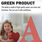 17 Inch Unfinished Wooden Love Heart Shape Craft, Blank Wood Love Sign for Home Wall Decor, Large Unpainted Wood Cutouts for Birthday,Wedding Party BIUWING