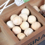 ZOENHOU 25 Pieces 2 Inch Wooden Round Ball, Unfinished Natural Wooden Ball Wood Craft Balls Small Wooden Balls for Crafts and DIY Projects ZOENHOU